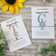 Load image into Gallery viewer, Happy Easter Personalised Initial Wish Bracelet