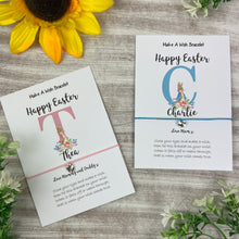 Load image into Gallery viewer, Happy Easter Personalised Initial Wish Bracelet