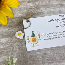 Load image into Gallery viewer, Little Egg-citement Keyring