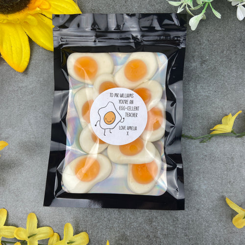 You're an Egg-cellent Teacher, fried egg sweet pouch-The Persnickety Co