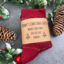 Load image into Gallery viewer, Fair Isle Style Christmas Sock