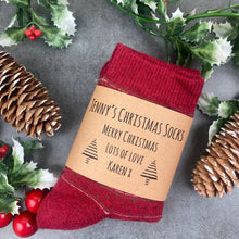 Load image into Gallery viewer, Fair Isle Style Christmas Sock
