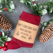 Load image into Gallery viewer, Fair Isle Style Christmas Sock