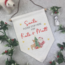 Load image into Gallery viewer, Personalised Santa Stop Here Sign - Father Christmas