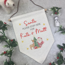Load image into Gallery viewer, Personalised Santa Stop Here Sign - Father Christmas