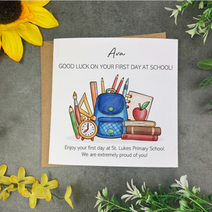 First Day Of School Card