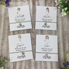 Load image into Gallery viewer, Personalised Flower Girl Proposal Bracelet-The Persnickety Co