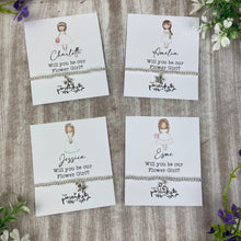 Load image into Gallery viewer, Personalised Flower Girl Proposal Bracelet
