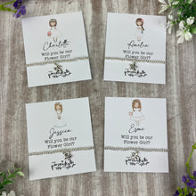 Load image into Gallery viewer, Personalised Flower Girl Proposal Bracelet