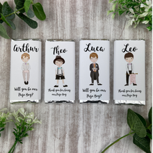 Load image into Gallery viewer, Page Boy Gift Personalised Mini Chocolate Bar-The Persnickety Co