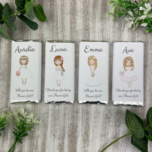 Load image into Gallery viewer, Flower Girl Gift Personalised Mini Chocolate Bar-The Persnickety Co