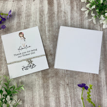 Load image into Gallery viewer, Personalised Flower Girl Thank You Bracelet
