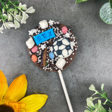 Load image into Gallery viewer, Personalised Football Chocolate Lollipop
