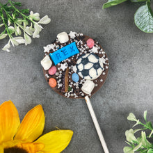 Load image into Gallery viewer, Personalised Football Chocolate Lollipop