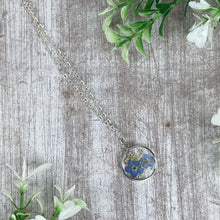 Load image into Gallery viewer, Forget Me Not Pendant Necklace, Always Loved, Never Forgotten