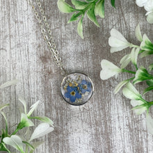 Load image into Gallery viewer, Forget Me Not Pendant Necklace, Always Loved, Never Forgotten
