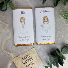 Load image into Gallery viewer, Personalised Flower Girl Chocolate Bar