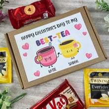 Load image into Gallery viewer, Galentine's Day Best-Tea Personalised Tea and Biscuit Box