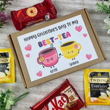 Load image into Gallery viewer, Galentine's Day Best-Tea Personalised Tea and Biscuit Box