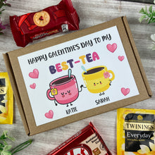 Load image into Gallery viewer, Galentine's Day Best-Tea Personalised Tea and Biscuit Box
