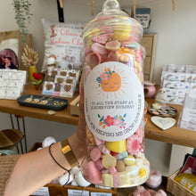 Load image into Gallery viewer, Giant Personalised  Sweet Jar - Thank You Gift for Nursery Staff / Teachers ๐
