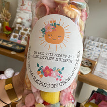 Load image into Gallery viewer, Giant Personalised  Sweet Jar - Thank You Gift for Nursery Staff / Teachers ๐