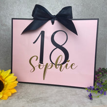 Load image into Gallery viewer, Personalised Birthday Gift Bag - Pink