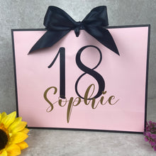 Load image into Gallery viewer, Personalised Birthday Gift Bag - Pink
