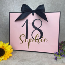 Load image into Gallery viewer, Personalised Birthday Gift Bag - Pink