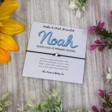 Load image into Gallery viewer, Personalised Good Luck Wish Bracelet