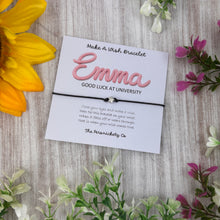 Load image into Gallery viewer, Personalised Good Luck Wish Bracelet