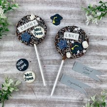 Load image into Gallery viewer, Personalised Graduation Belgian Chocolate Lollipop
