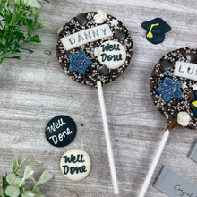 Load image into Gallery viewer, Personalised Graduation Belgian Chocolate Lollipop