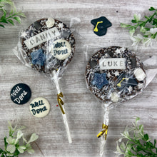 Load image into Gallery viewer, Personalised Graduation Belgian Chocolate Lollipop