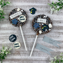 Load image into Gallery viewer, Personalised Graduation Belgian Chocolate Lollipop