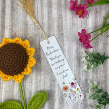 Load image into Gallery viewer, Thank You For Helping Me Grow Personalised Teacher Bookmark