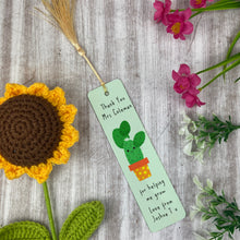 Load image into Gallery viewer, Thank You For Helping Me Grow Personalised Teacher Bookmark