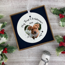 Load image into Gallery viewer, Personalised Dog Christmas Decoration