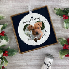 Load image into Gallery viewer, Personalised Dog Christmas Decoration