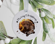 Load image into Gallery viewer, Personalised Dog Christmas Bauble-The Persnickety Co
