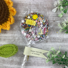 Load image into Gallery viewer, Personalised Happy First Day Of Nursery Belgian Chocolate Lollipop