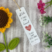 Load image into Gallery viewer, Heartfelt Personalised Teacher Bookmark