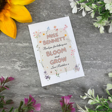Load image into Gallery viewer, Personalised Teacher Seed Packet Gift