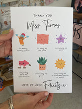 Load image into Gallery viewer, Personalised “Thank You, Teacher” A4 Print – Pay What You Can Afford!