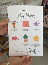 Load image into Gallery viewer, Personalised “Thank You, Teacher” A4 Print – Pay What You Can Afford!