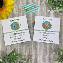 Load image into Gallery viewer, Personalised Teacher Bracelet