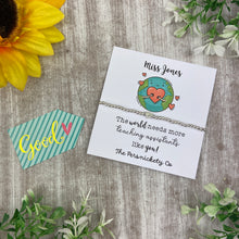Load image into Gallery viewer, Personalised Teacher Bracelet