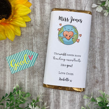 Load image into Gallery viewer, Personalised  Chocolate Bar Teacher Gift