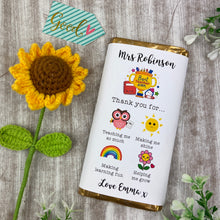 Load image into Gallery viewer, Personalised Chocolate Bar Thank You For...-The Persnickety Co