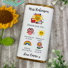 Load image into Gallery viewer, Personalised  Chocolate Bar Thank You For...